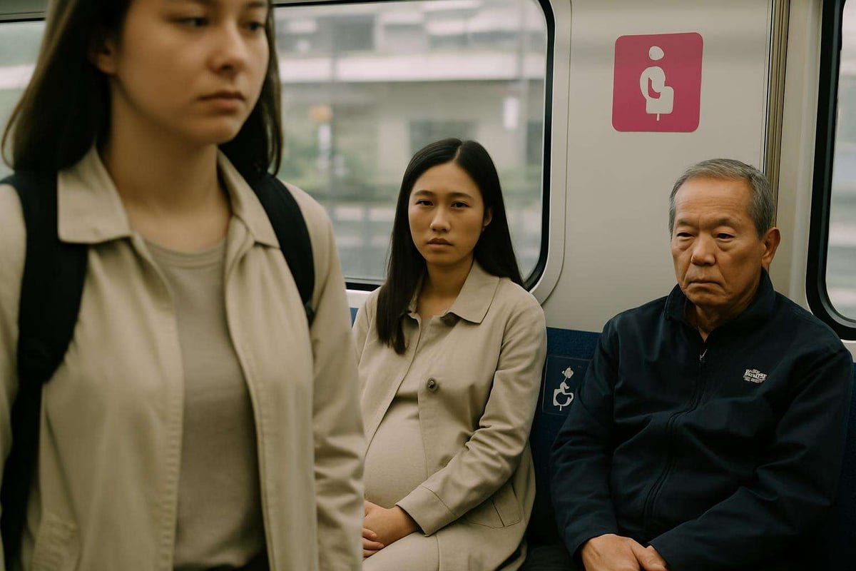 étiquette du métro coréen